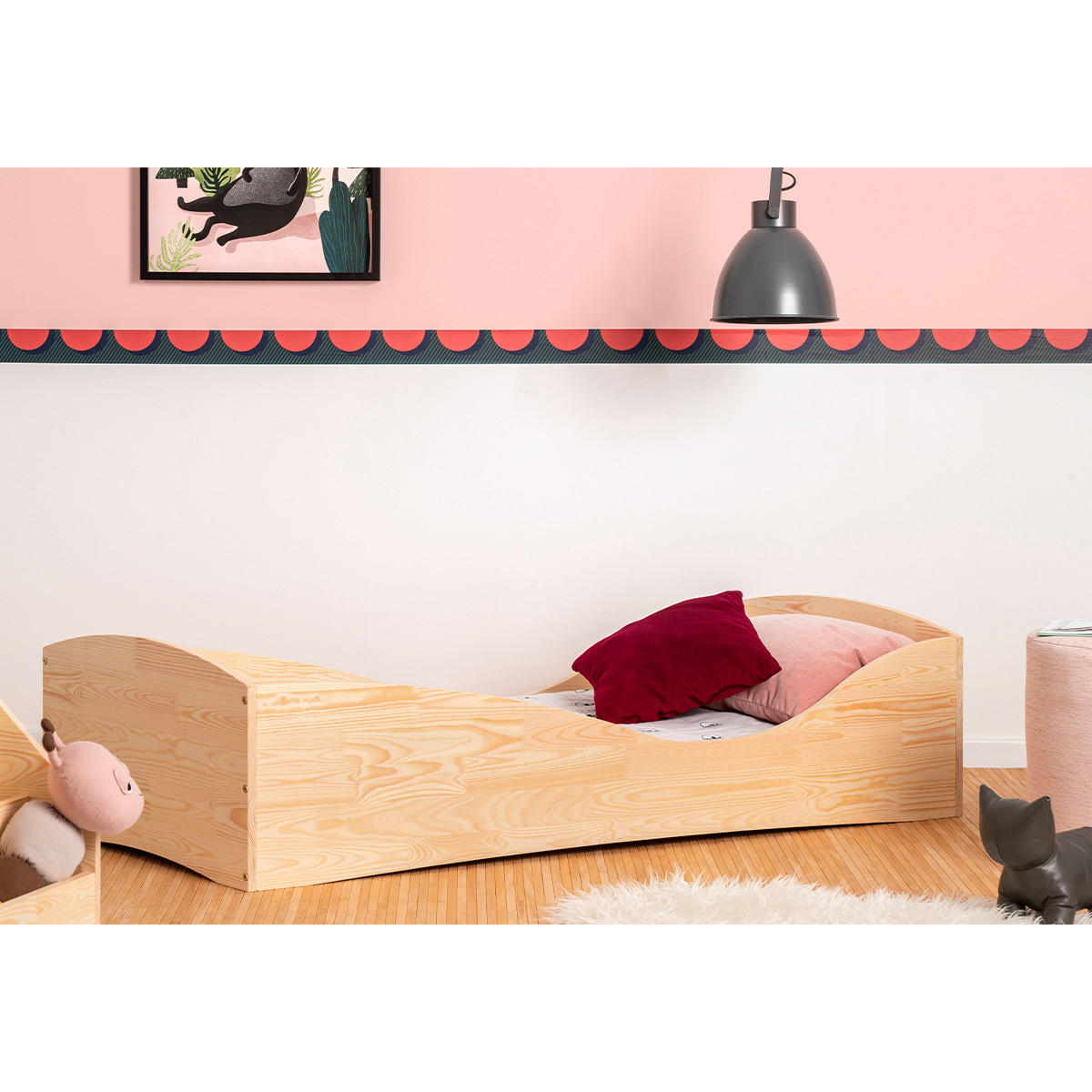 POSTEL 90/190 Zoé Přírodní dřevo - hnědá, dřevo (90/190cm) - Petits-meubles