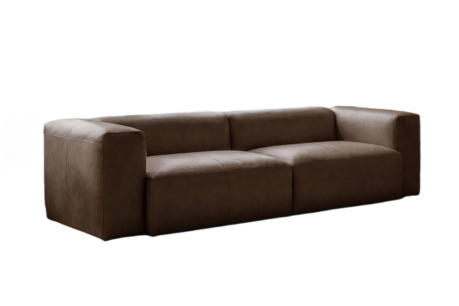 Kawola Sofa Dunkelbraun 302x72x114 cm