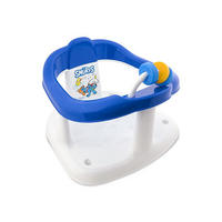 BABYBADEWANNE Smurfs Badering blau Motorikschleife, hohe Rückenlehne - Blau, Kunststoff (33/34cm) - Lorelli