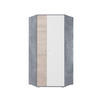 ECKSCHRANK SIMON 02 Grau/Weiß/Sonoma Eiche 90/90/190 - Weiß/Grau, Holzwerkstoff (90/190/90cm) - Deine Möbel 24