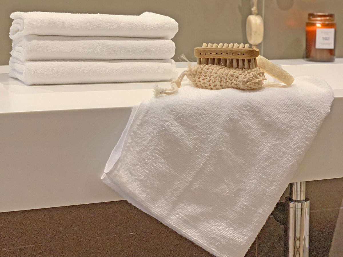 HANDTÜCHER, 10er-Set, 50x100 cm, 80% Baumwolle, 20% Polyester, Weiß - Weiß, Naturmaterialien (50/100cm) - Zollner