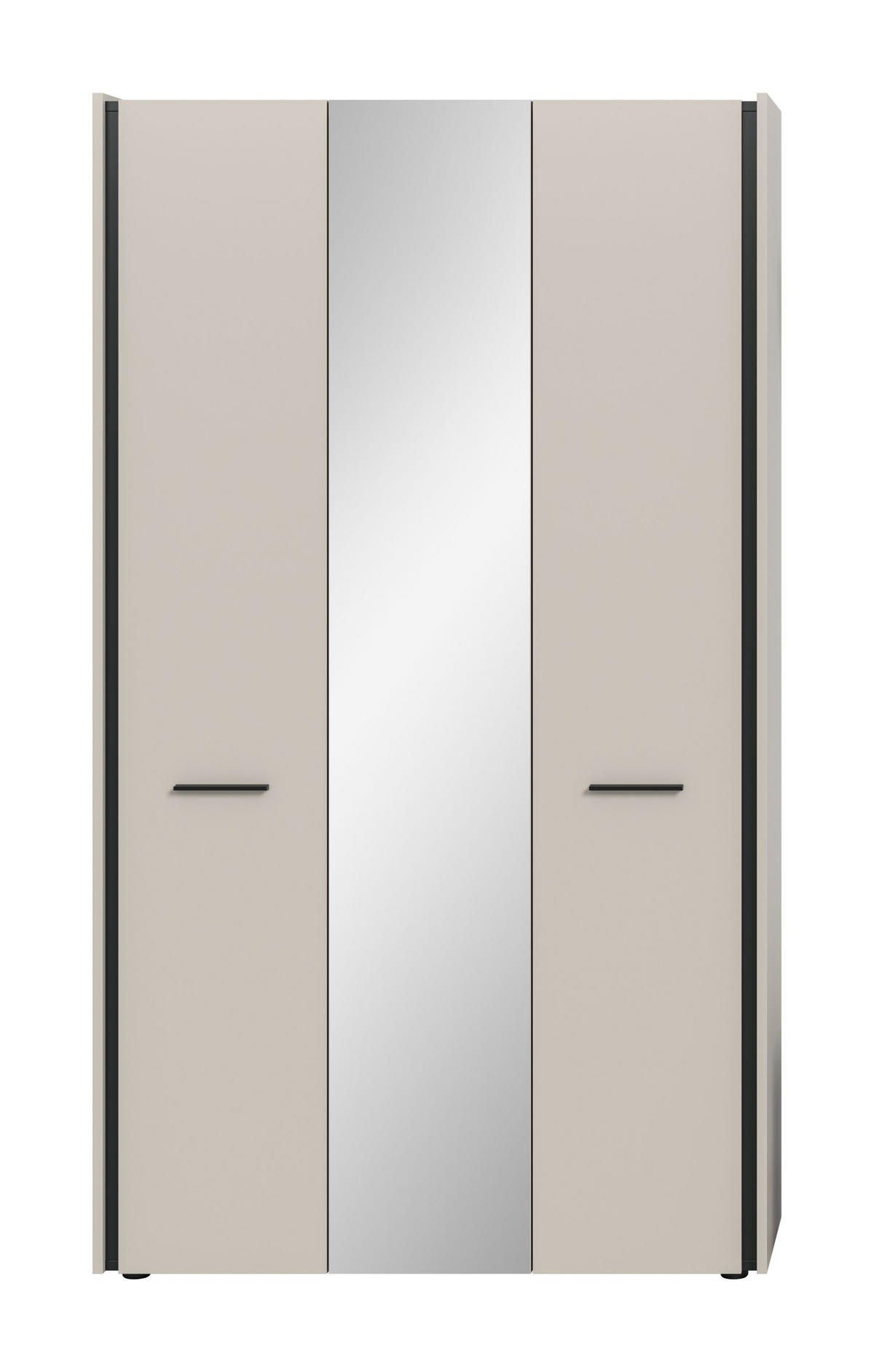 GARDEROBENSCHRANK Emil Kaschmir 107/37/190 cm - Beige, Holzwerkstoff (107/190/37cm) - Xonox