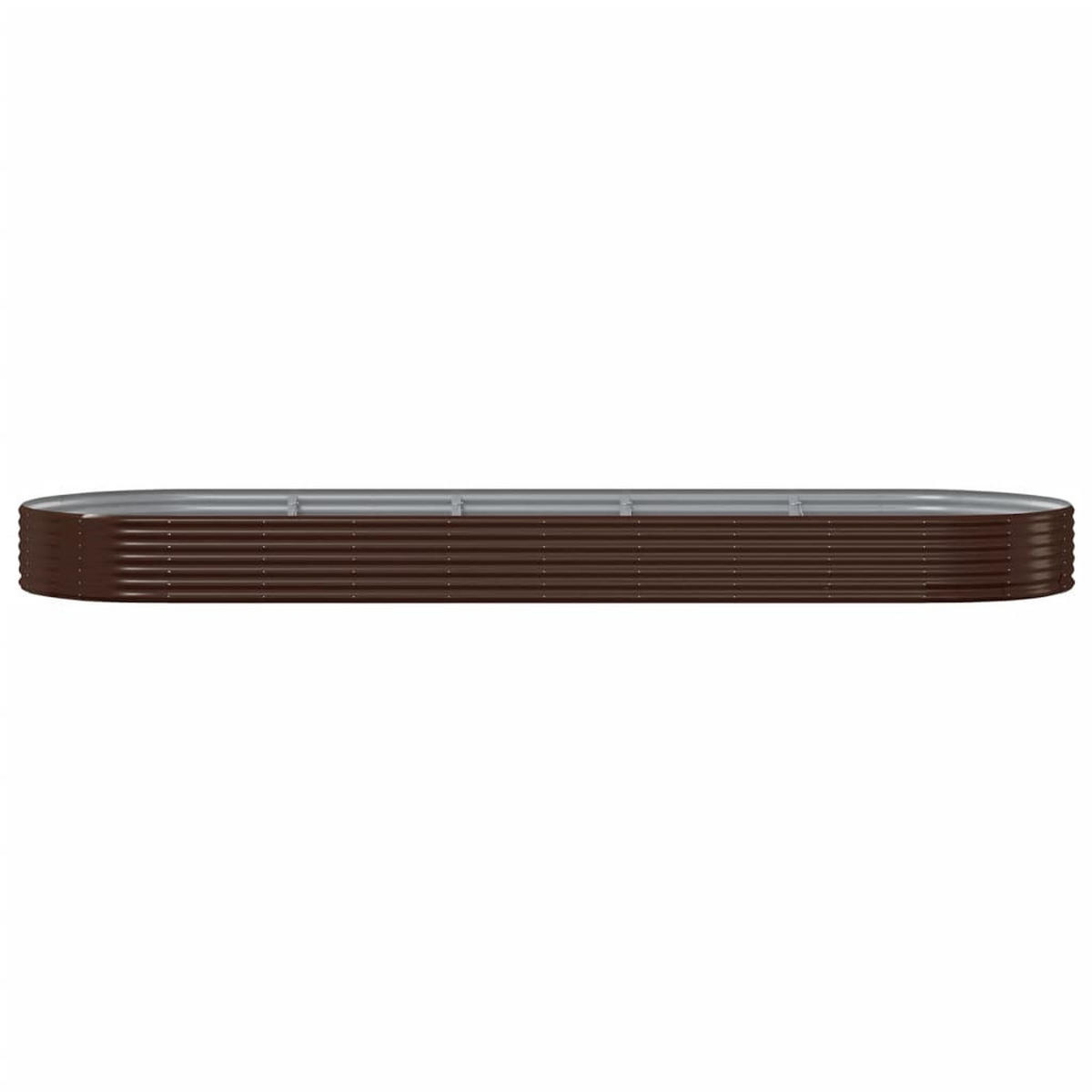 HOCHBEET Verzinkter Stahl 450x140x36 cm Braun - Braun, Metall (140/36/450cm) - furnicato