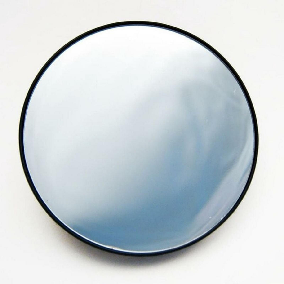 VERGRÖSSERUNGSSPIEGEL Silber 10x Saugnapf 88 mm rund tragbar Badezimmer - Schwarz, Glas (8.8/1/8.8cm) - MCBOSON