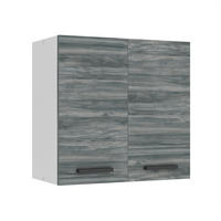 HÄNGESCHRANK SG2 60 cm, mit 2 Türen, Glamour Wood - Grau, Holz (60/58/29.6cm) - B BELINI GROUP