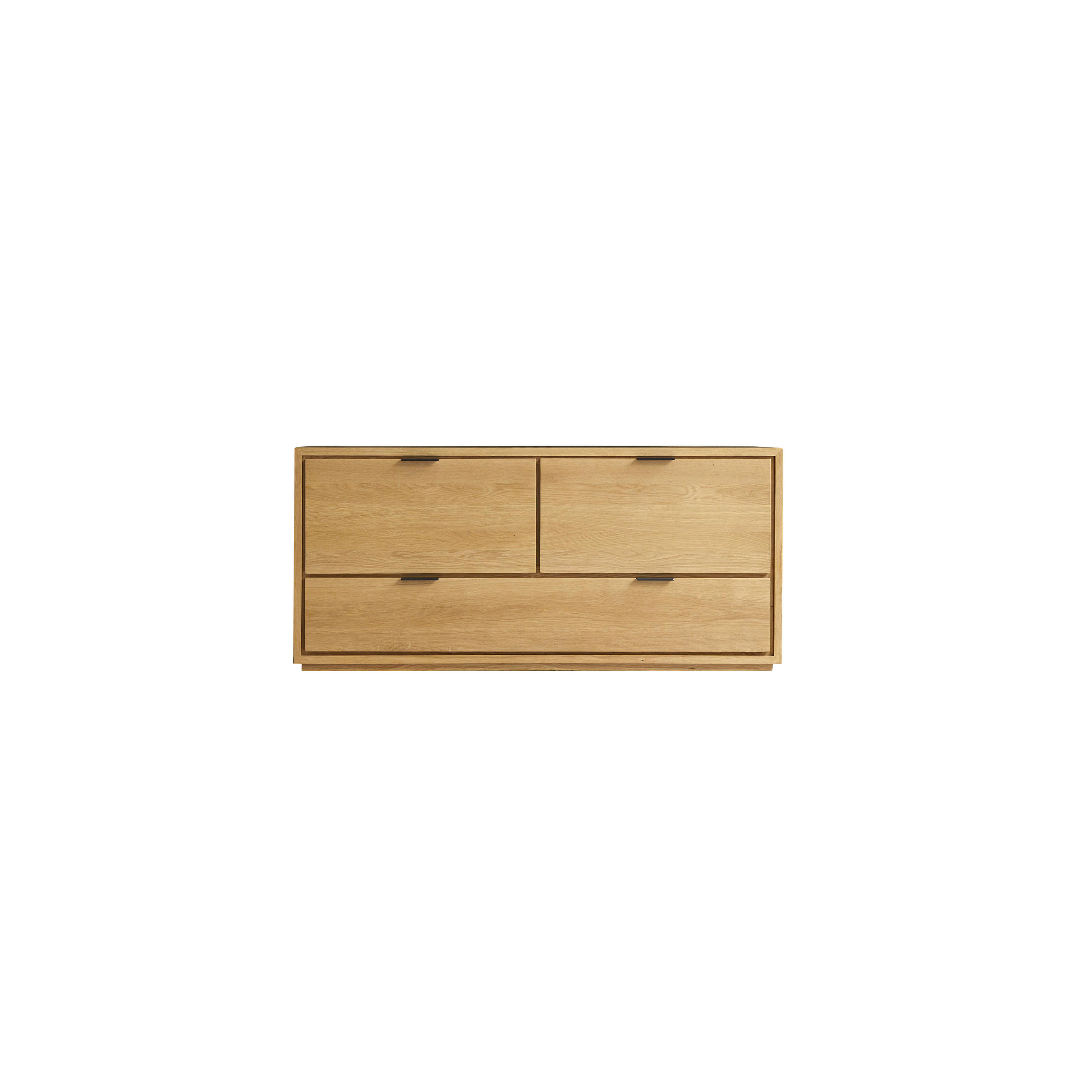 TV-SCHRANK Senson Natur aus Eiche - Naturfarben, Holz (120/55/45cm) - Tikamoon