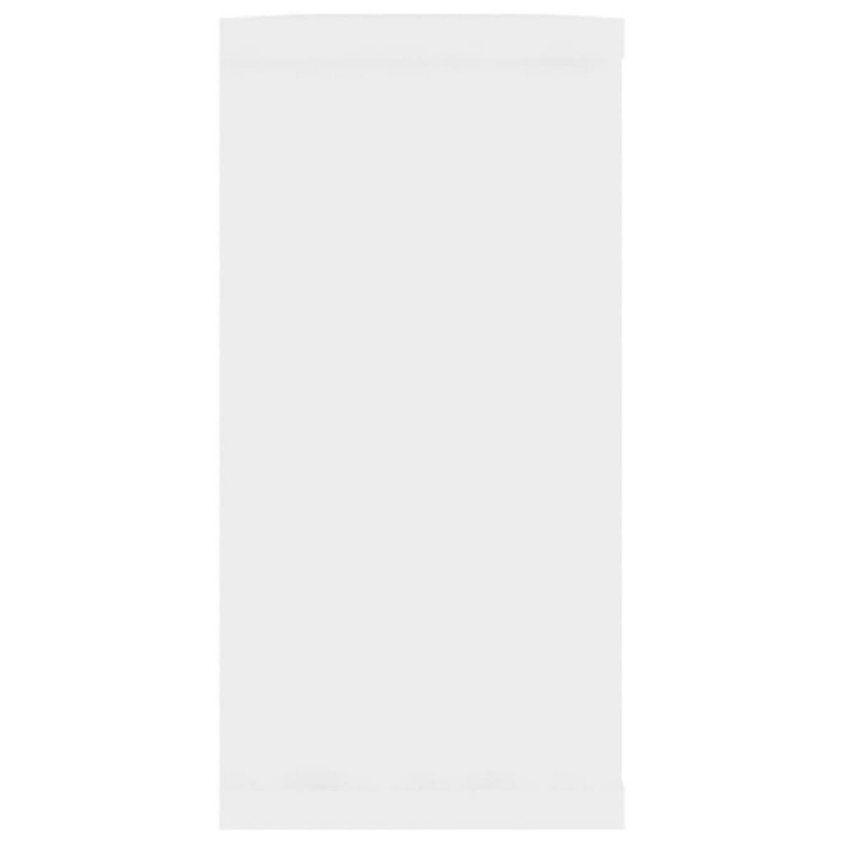 WANDREGALESET 4-tlg. 100/15/30 cm aus Holzwerkstoff Weiß - Weiß, Holz (100/30/15cm) - vidaXL