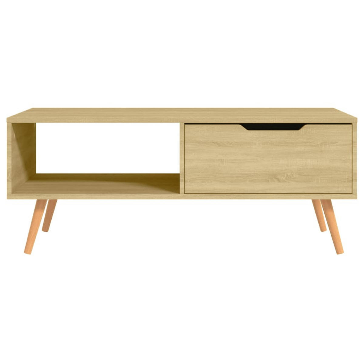 COUCHTISCH Sonoma-Eiche 100x49,5x43 cm Holzwerkstoff - Braun, Holzwerkstoff (100/49.5/43cm) - furnicato