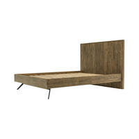 BETTGESTELL MASSA Braun 189x209x120 cm - Braun, Holz - FURNLUX