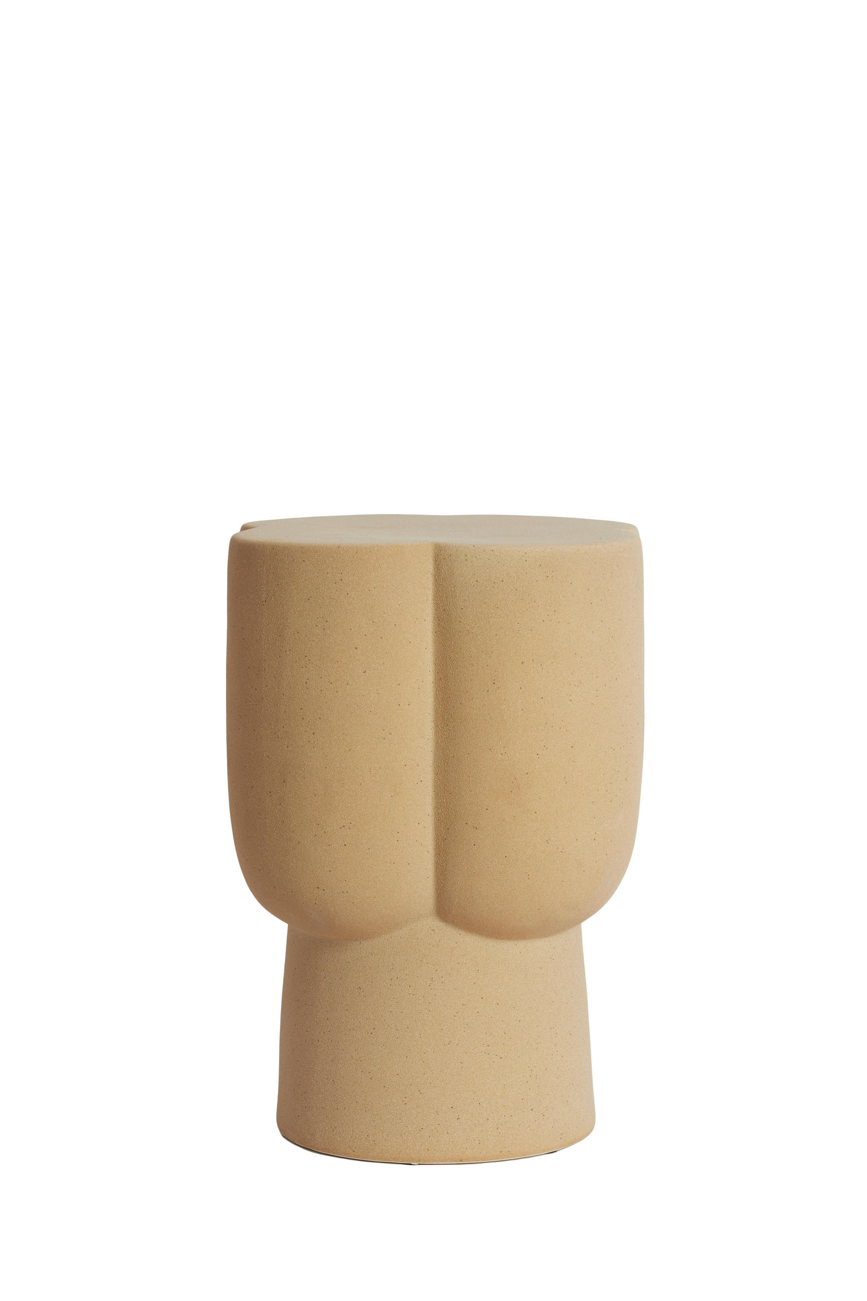 BEISTELLTISCH Junto Braun 34.5/34.5/45 cm - Hellbraun, Keramik (34.5/34.5/45cm) - Light & Living