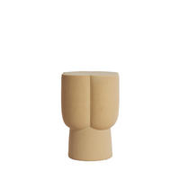 BEISTELLTISCH Junto Braun 34.5/34.5/45 cm - Hellbraun, Keramik (34.5/34.5/45cm) - Light & Living