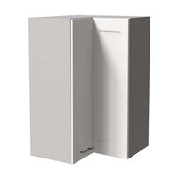 ECKHÄNGESCHRANK Oslo W14/60 Grau / Weiß Matt 60 / 60 / 96cm - Weiß/Grau, Holz/Holzwerkstoff (60/96/60cm) - Feldmann-Wohnen