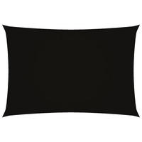 SONNENSEGEL Oxford-Gewebe Rechteckig 3x5 m Schwarz - Schwarz, Textil (500/300cm) - furnicato