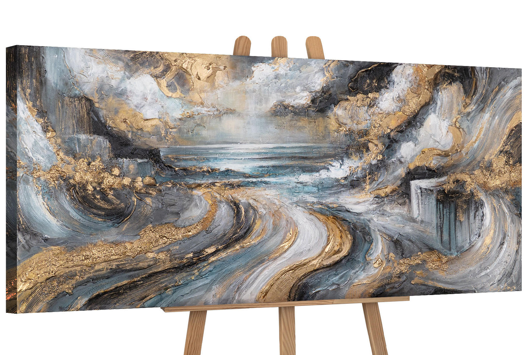 YS-art gallery Gemälde Mehrfarbig 115x50 cm