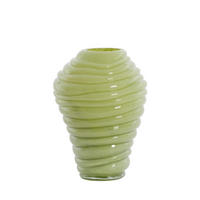 VAZE Fenlor Grün 18/18/25 cm - Grün, Glas (25cm) - Light & Living