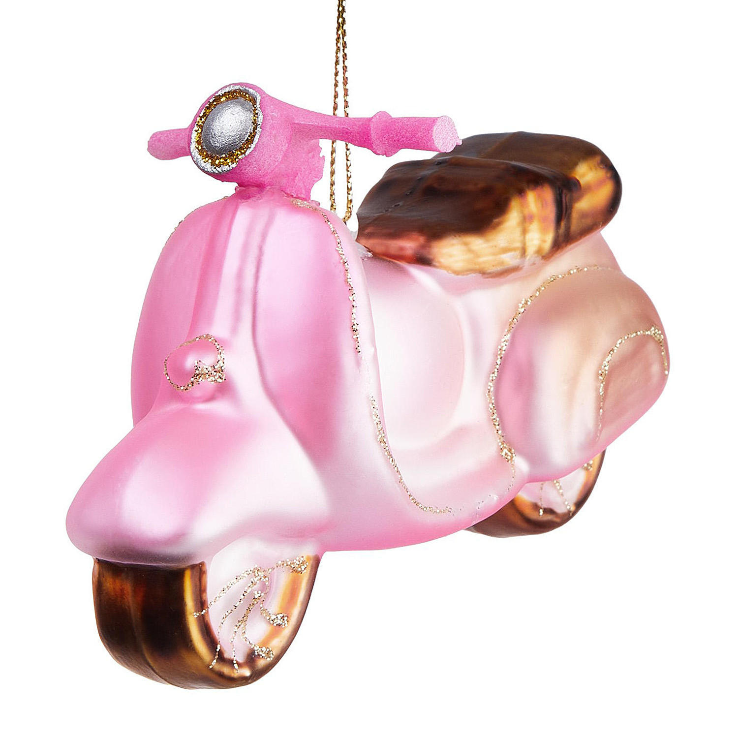 BAUMANHÄNGER Hang On Motorroller - Hellrosa, Glas (13/10/4.5cm) - Butlers