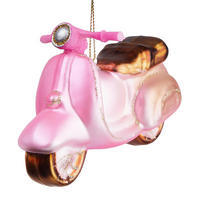 BAUMANHÄNGER Hang On Motorroller - Hellrosa, Glas (13/10/4.5cm) - Butlers