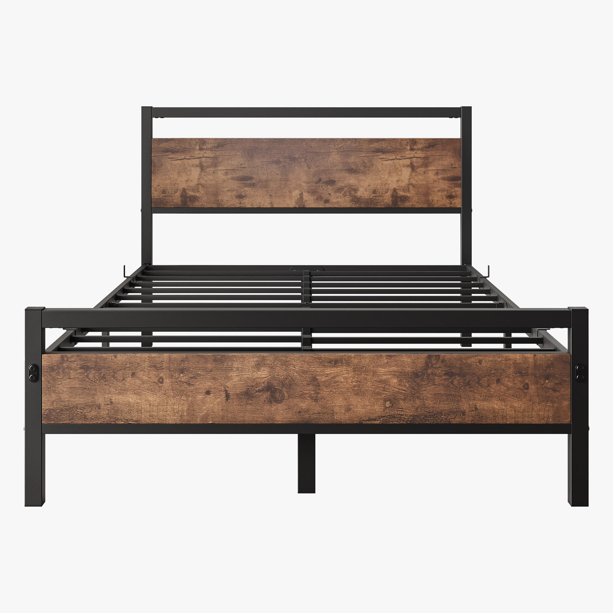 METALLBETT 120/200 cm DE-33024 mit Lattenrost und Stauraum Braun - Braun, Metall (120/200cm) - ComfortXL