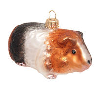 CHRISTBAUMSCHMUCK Meerschweinchen Momo Mehrfarbig 10cm (Glas / 1 Stk.) - Multicolor, Glas (8/10/8cm)