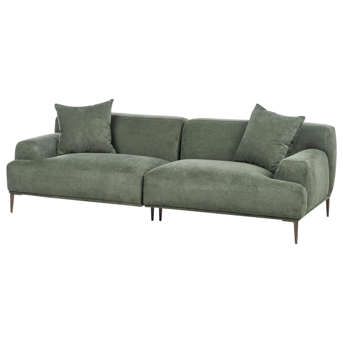 POHOVKA 3-místná Látka Zelená Matila - zelená barva, textil (233/70/94cm) - Beliani