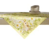 TISCHDECKE Fenillabunny - Hellgelb, Textil (80/80/1cm) - home&you