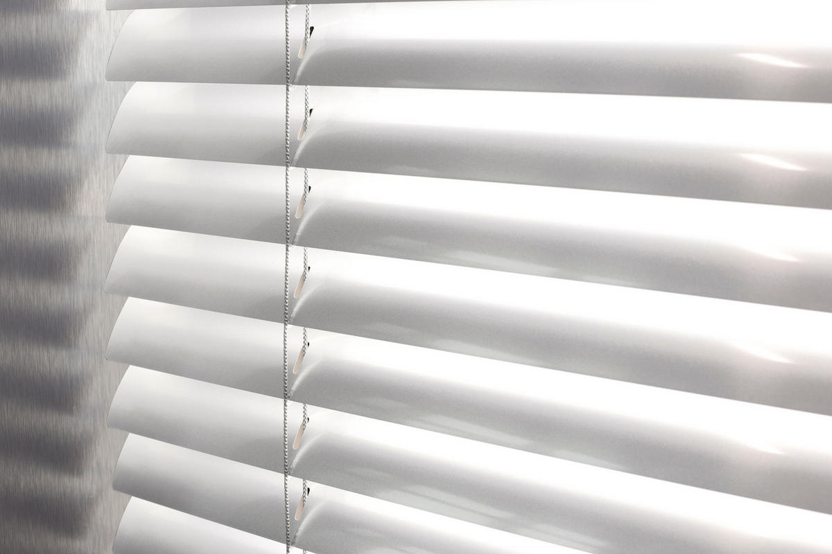JALOUSIE venetianische mit weißer Zugschnu 165X250 - Weiß, Metall (165/250cm) - STORESDECO