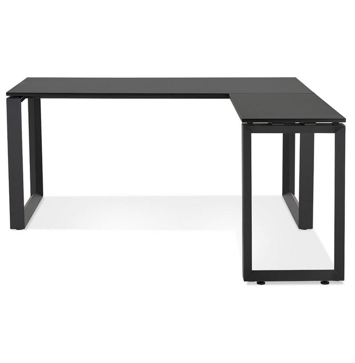 ECKSCHREIBTISCH L-Form Platzsparend Für Großraumbüro XERAL, Schwarz 170x160x74,8 cm - Schwarz, Holzwerkstoff/Metall (160/170/75cm) - KADIMA DESIGN