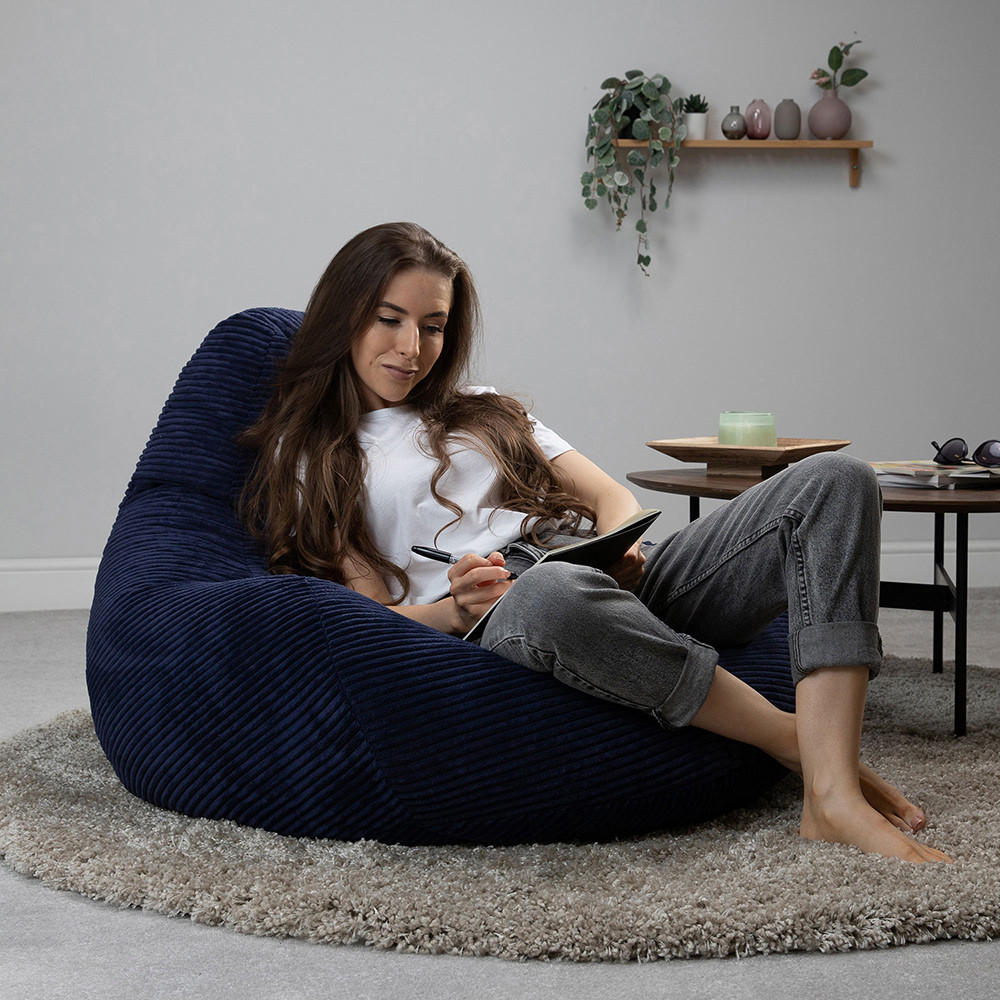 SITZSACK Dalton - Dunkelblau, Textil (90/73/84cm) - icon