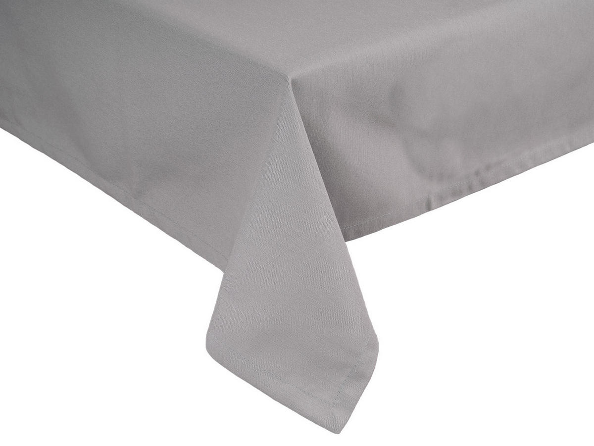 TISCHDECKE Wunschton silber 130/200 cm - Grau, Textil (130/200cm) - beties Heimtextil