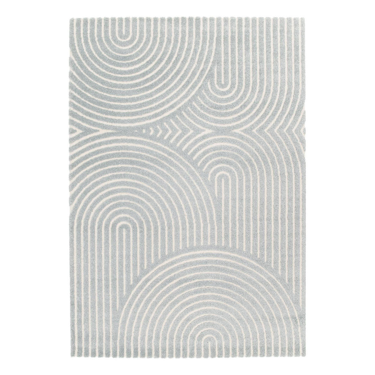 TEPPICH sehr weich mit Relief-Effekt Blau - Blau, Textil (160/230cm) - AFK Living