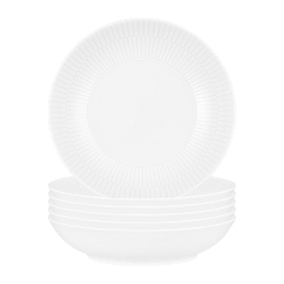 SUPPENTELLER Amina Weiß ø 21,2 cm 6er Set - Weiß, Keramik (21.2cm) - Seltmann Weiden