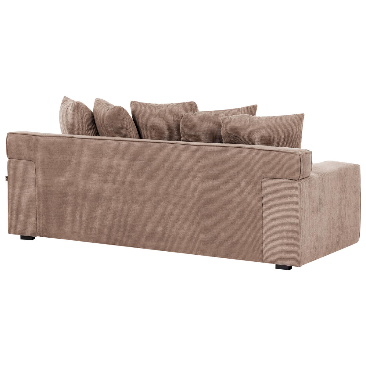 POHOVKA 3-místná Manšestr Pískově béžová Viskan - písková barva, textil (200/62/74cm) - Beliani
