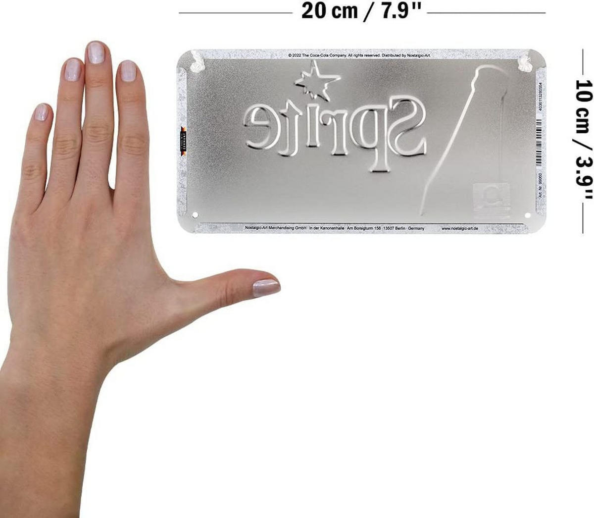 HÄNGESCHILD 10/20 cm Sprite Served Here - Multicolor, Metall (20/10/0.2cm) - Nostalgic-Art