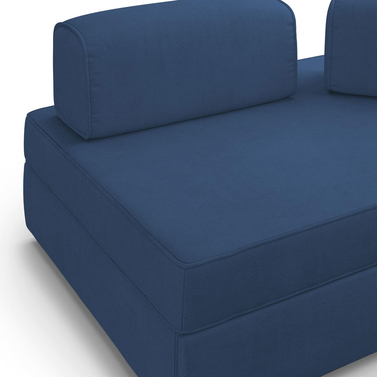 LINEARSOFA Liberty ausziehbar - Blau, Textil (160/42/105cm) - Divani.store