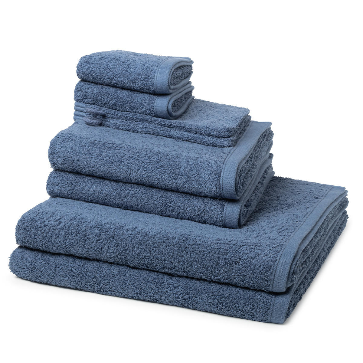 FROTTIERSET Vita 8-teilig - Dunkelblau, Textil (50/100cm) - Ross