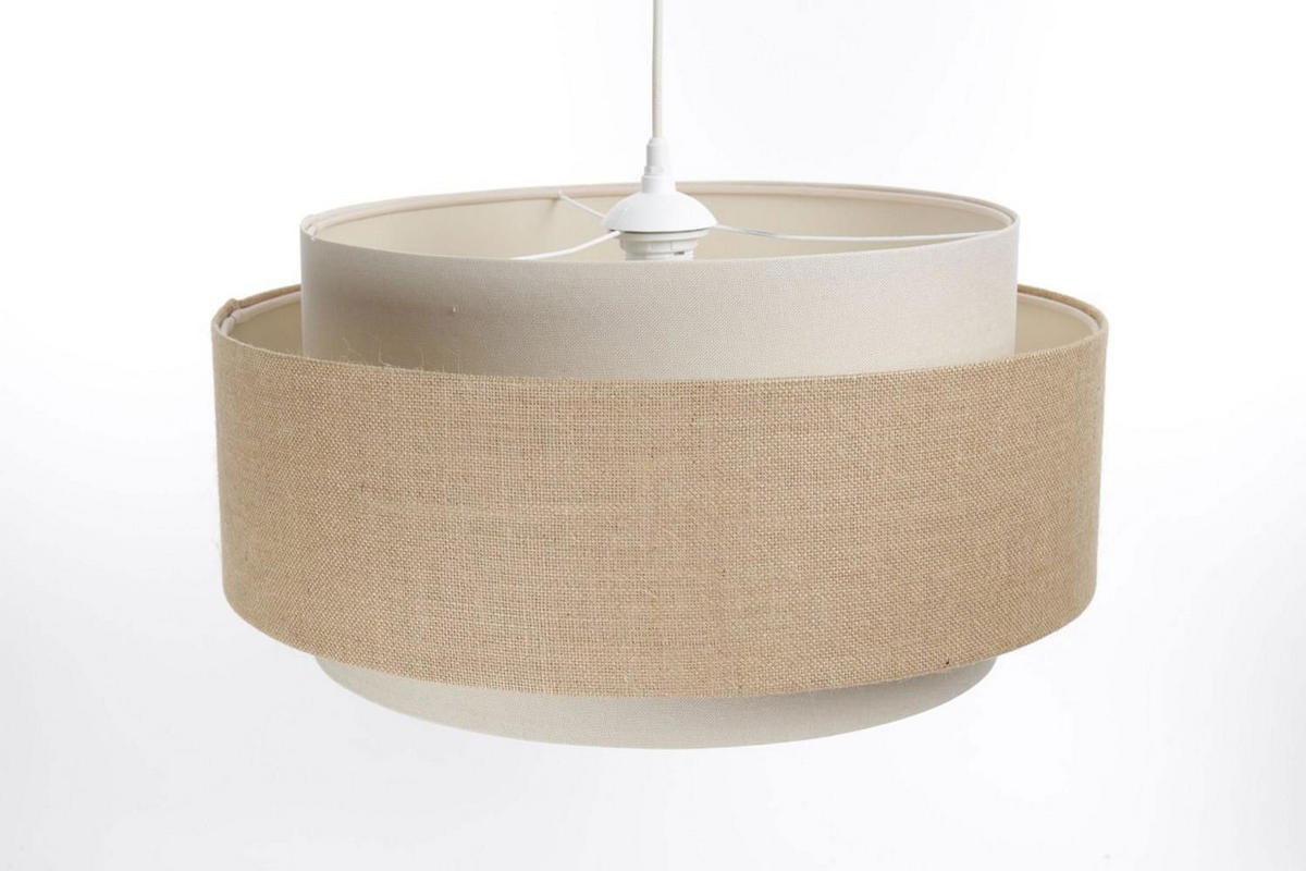 HÄNGELEUCHTE Beige 50/25 cm - Beige, Kunststoff (50/1.5/25cm) - ONZENO