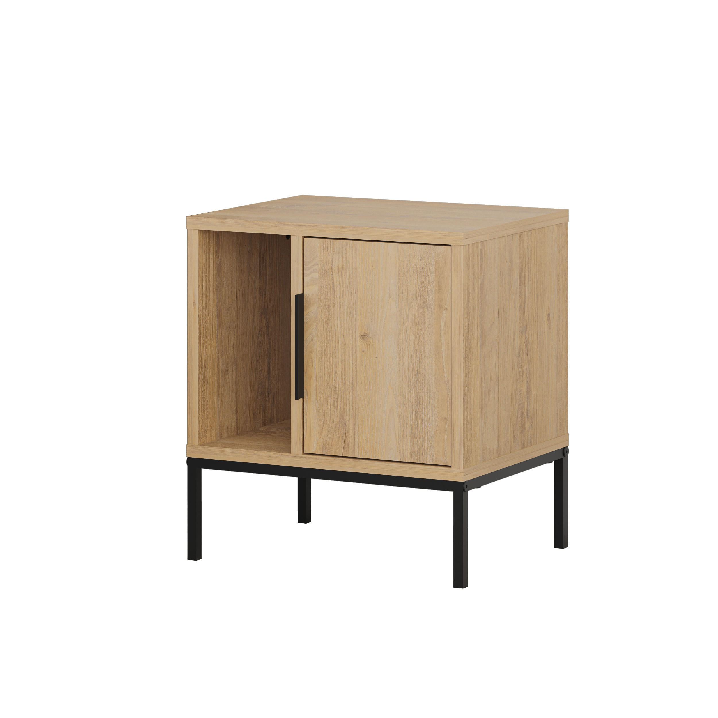 Decortie Nachttisch Eiche 45x50x35 cm