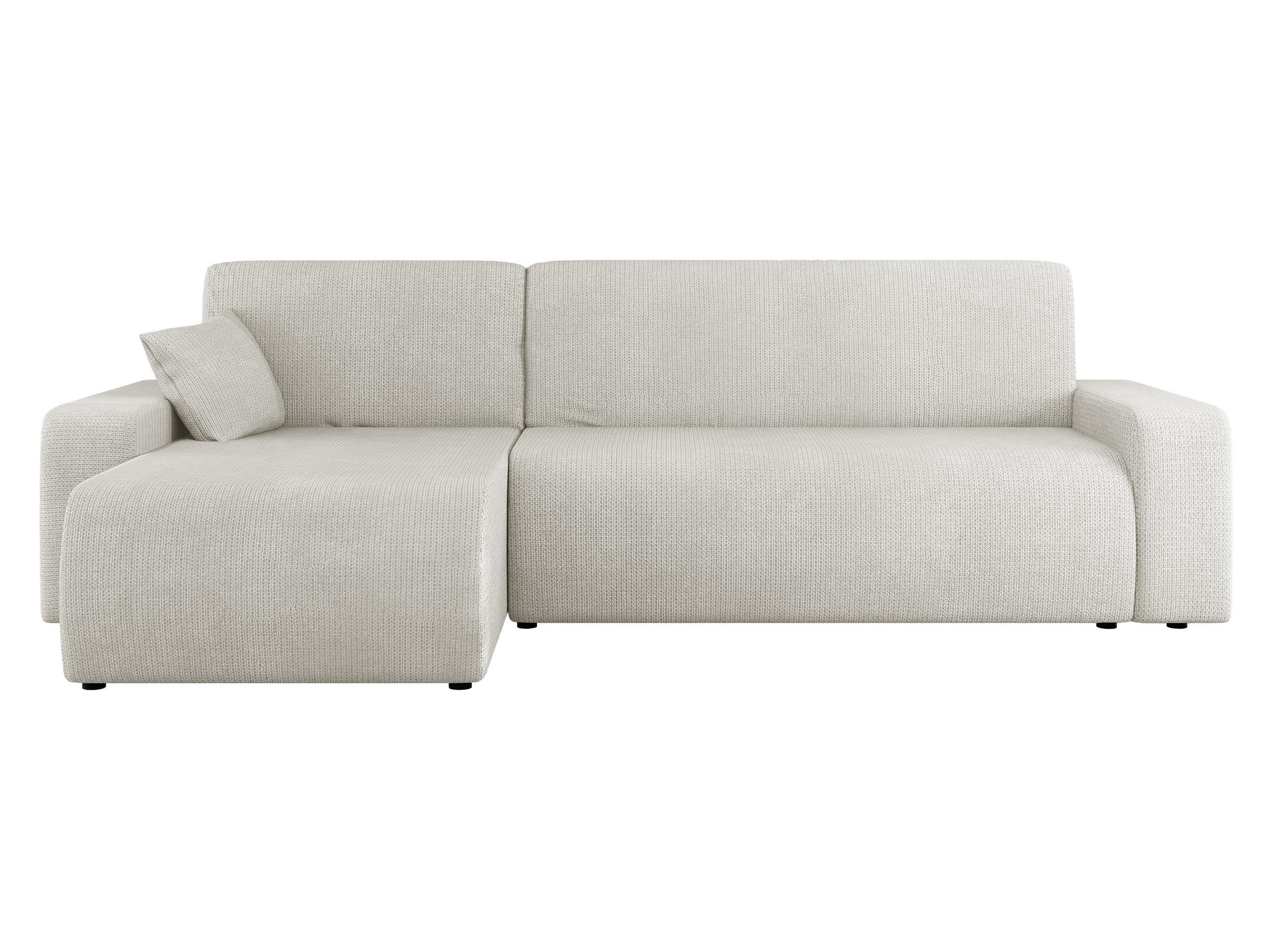 ECKSOFA Piano - Creme/Schwarz, Holz/Kunststoff (244/145cm) - MIRJAN24