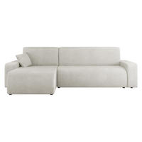 ECKSOFA Piano - Creme/Schwarz, Holz/Kunststoff (244/145cm) - MIRJAN24
