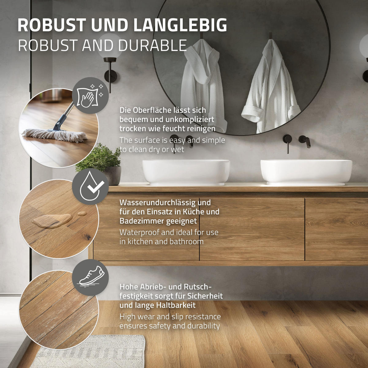 PVC BODENBELAG selbstklebend 2,23m²/16 Dielen Vinylboden Holzoptik Eiche Rustikal - Wildeiche, Kunststoff (91.5/15.3/0.2cm) - ML-DESIGN