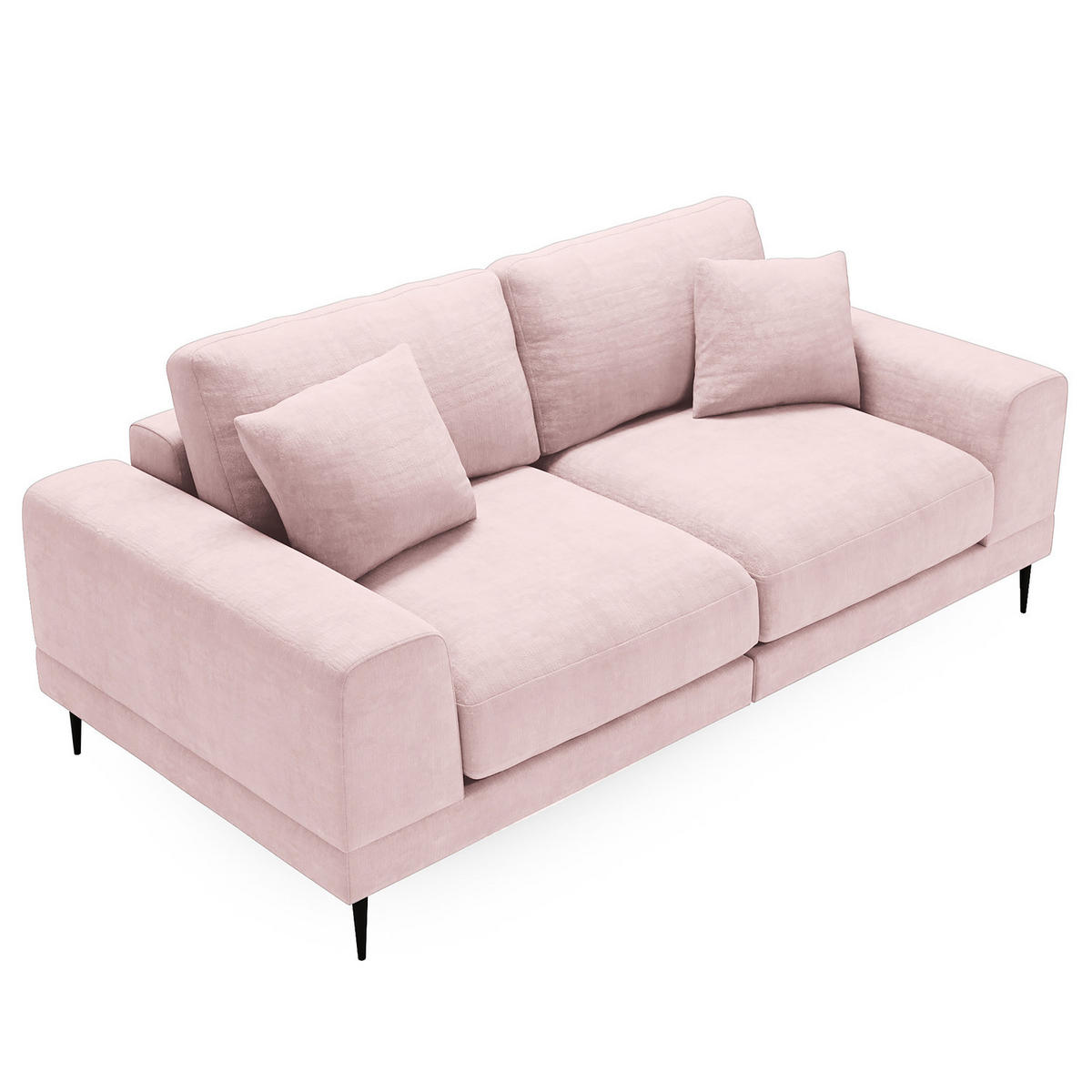 3-SITZER SOFA - Altrosa, Textil (243/92/103cm) - home24