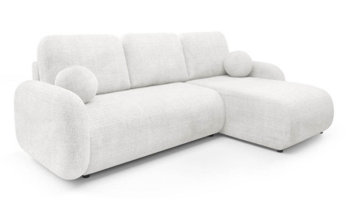 ECKSOFA Creme KOMA Mit Schlaffunktion - Weiß, Textil (228/147cm) - Sepro Meble