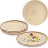SPEISETELLER SET KAIRO MOCHA - 4 teilig aus Steingut - Beige, Keramik (34.6cm) - Sänger