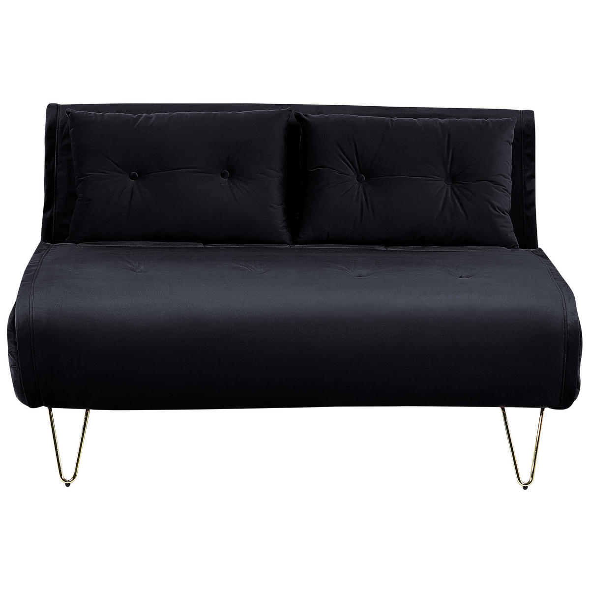 3-SITZER SOFA SET Samtstoff Schwarz Vestfold - Schwarz, Textil (130/78/81cm) - Beliani