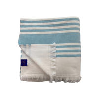 HAMAMTUCH mit Frotteefutter Karabuk Türkis 140x180 400g/m² - Blau, Textil (140/180cm) - LE COMPTOIR DE LA PLAGE