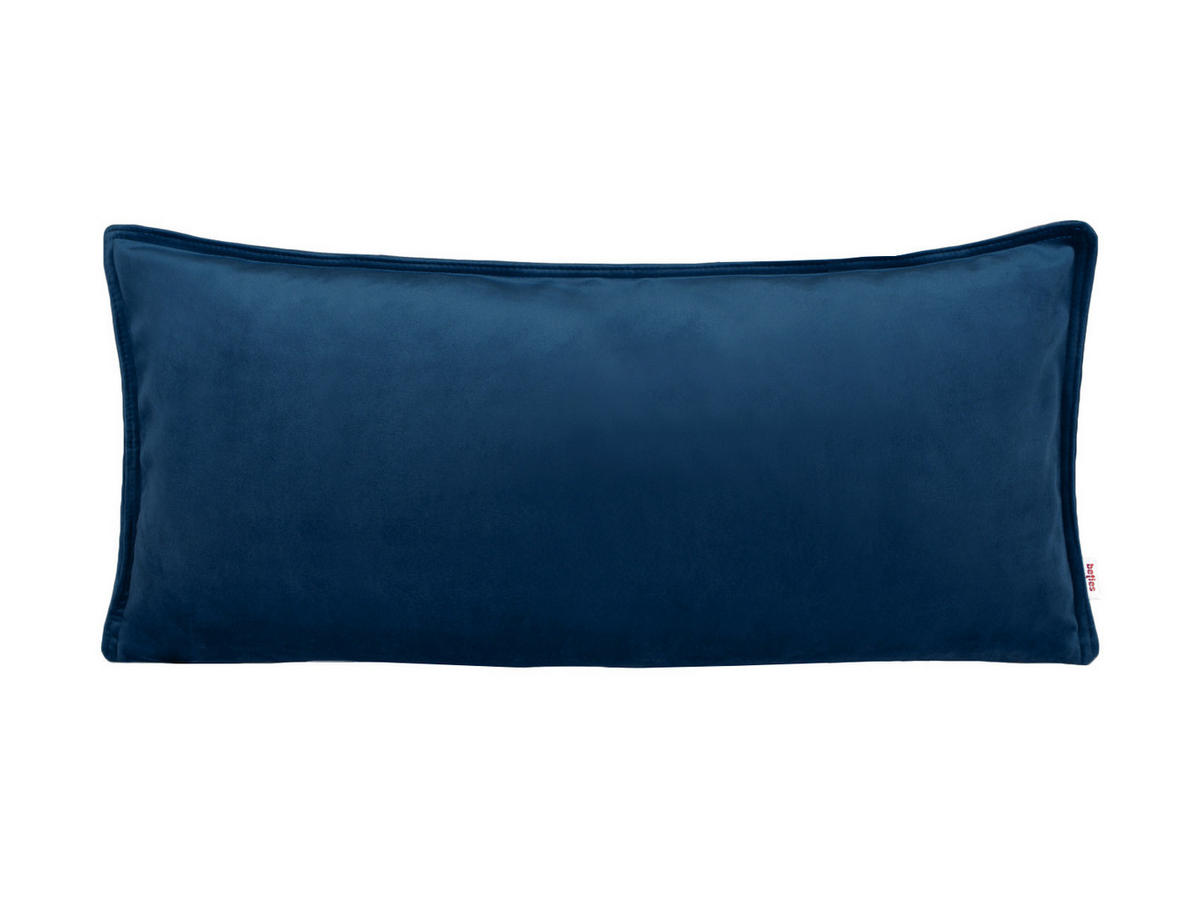 KISSENHÜLLE Samt&Sonders admiral-blau 30/70 cm - Blau/Dunkelblau, Textil (30/70cm) - beties Heimtextil
