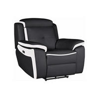 RELAXSESSEL Fernsehsessel elektrisch - Leder - Schwarz - ANGELIQUE - Schwarz, Leder (97/92/106cm) - Vente-Unique