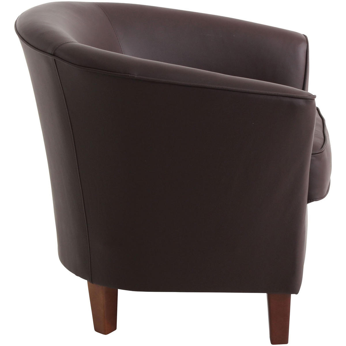 SESSEL Karine Bezug pigmentiertes Nappaleder Buche nussbaum dunkel / braun - Braun, Kunststoff (70/74/70cm) - 58aufmkessel