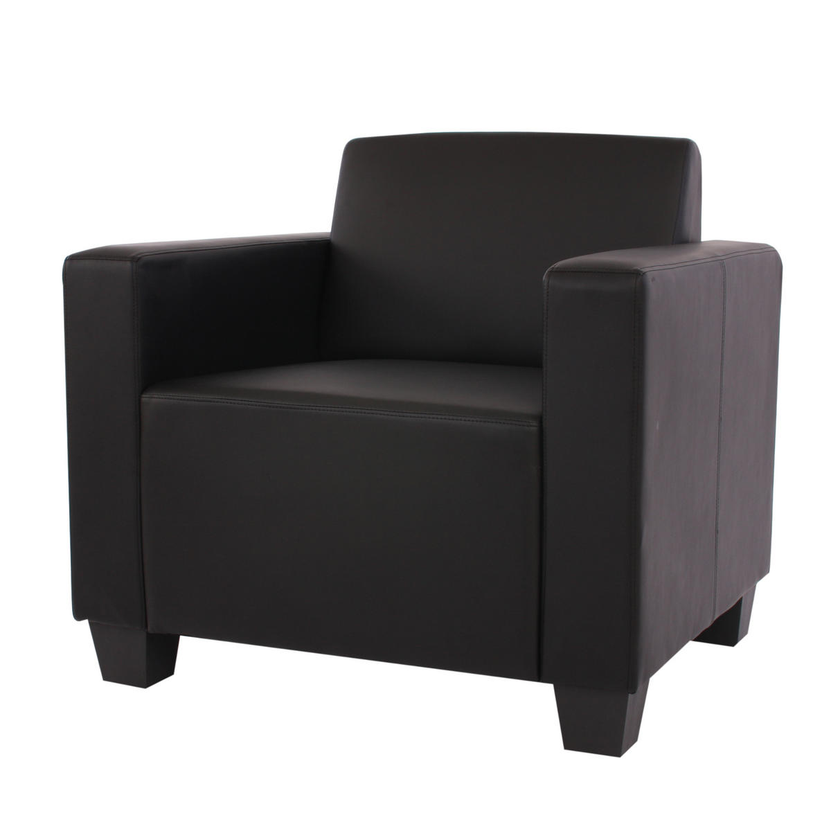 COUCH-GARNITUR Schwarz - Schwarz, Textil (214/76/142cm) - MCW