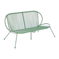 GARTENBANK - 2 Personen - Harz - Khaki - - Schlammfarben, Kunststoff (147/75/77cm) - Vente-Unique